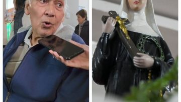 Fe que no conoce de impedimentos: “Soy un devoto de Santa Rita y me gusta venir”