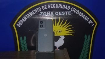 Lo rastrearon por geolocalización y recuperaron un celular robado