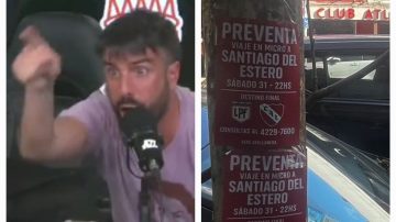 Desaforado festejo de Azzaro y burla a los hinchas de Independiente que ya sacaban boleto a Santiago del Estero