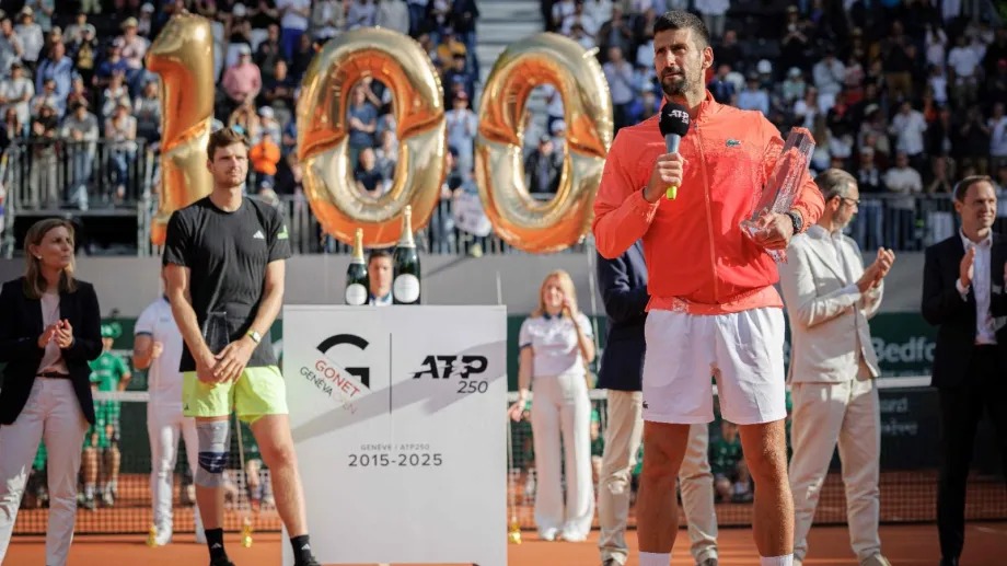 Novak Djokovic fue campeón en Ginebra y lcanzó su 100° título ATP