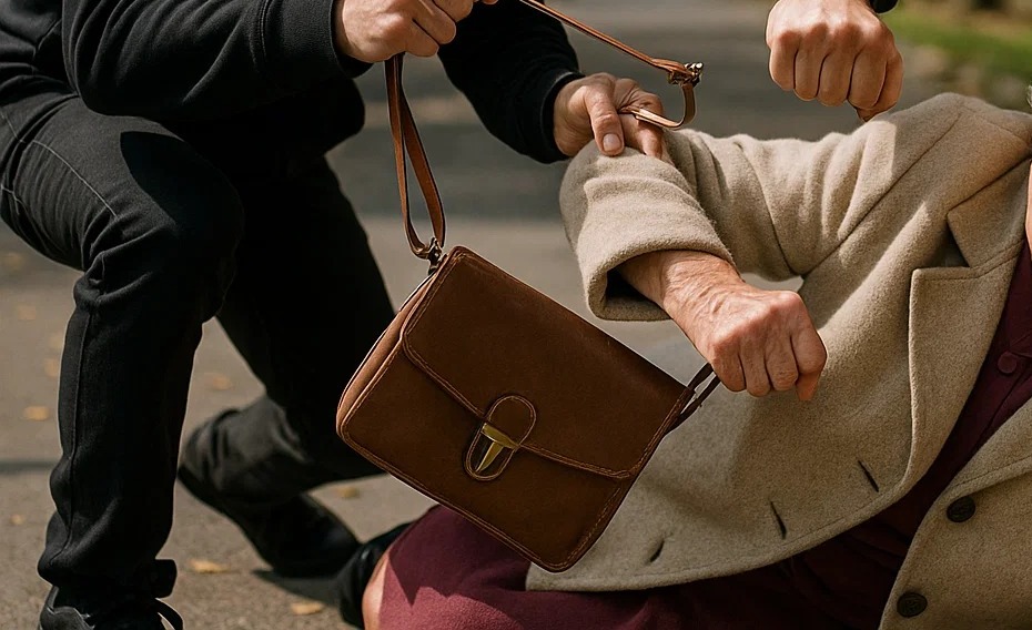 Brutal: una anciana le entregó su bolso a los delincuentes y la golpearon igual
