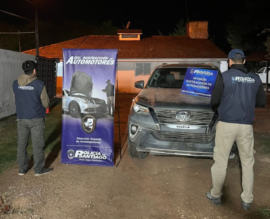 Recuperan camioneta con adulteraciones en La Banda durante un operativo policial