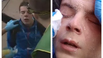 Gasearon al reportero gráfico que increpó a Santiago Caputo