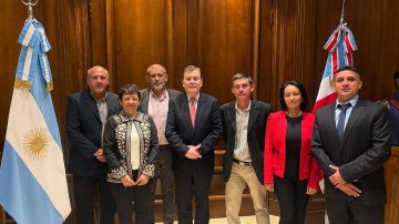 Zamora recibió la visita protocolar de autoridades de la Facultad de Agronomía y Agroindustrias