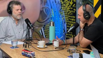 Lo hizo de nuevo: Alfredo Casero se enojó en medio de una nota con Esteban Trebucq y abandonó el estudio