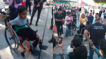 Isaías, el 10° bendecido con el “Batallón de Amor” que viajó hasta la ciudad de Frías