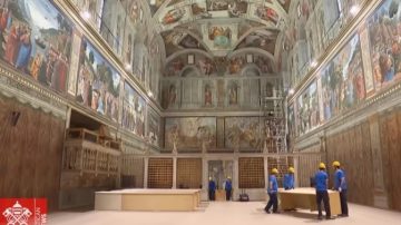 Curiosidades: así preparan la Capilla Sixtina para el cónclave