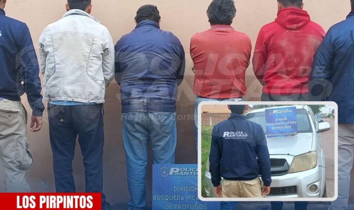 Capturan a “Negro voy”, “Chileno”, “Pico” y “Cachuri”, cuatro delincuentes de Los Pirpintos