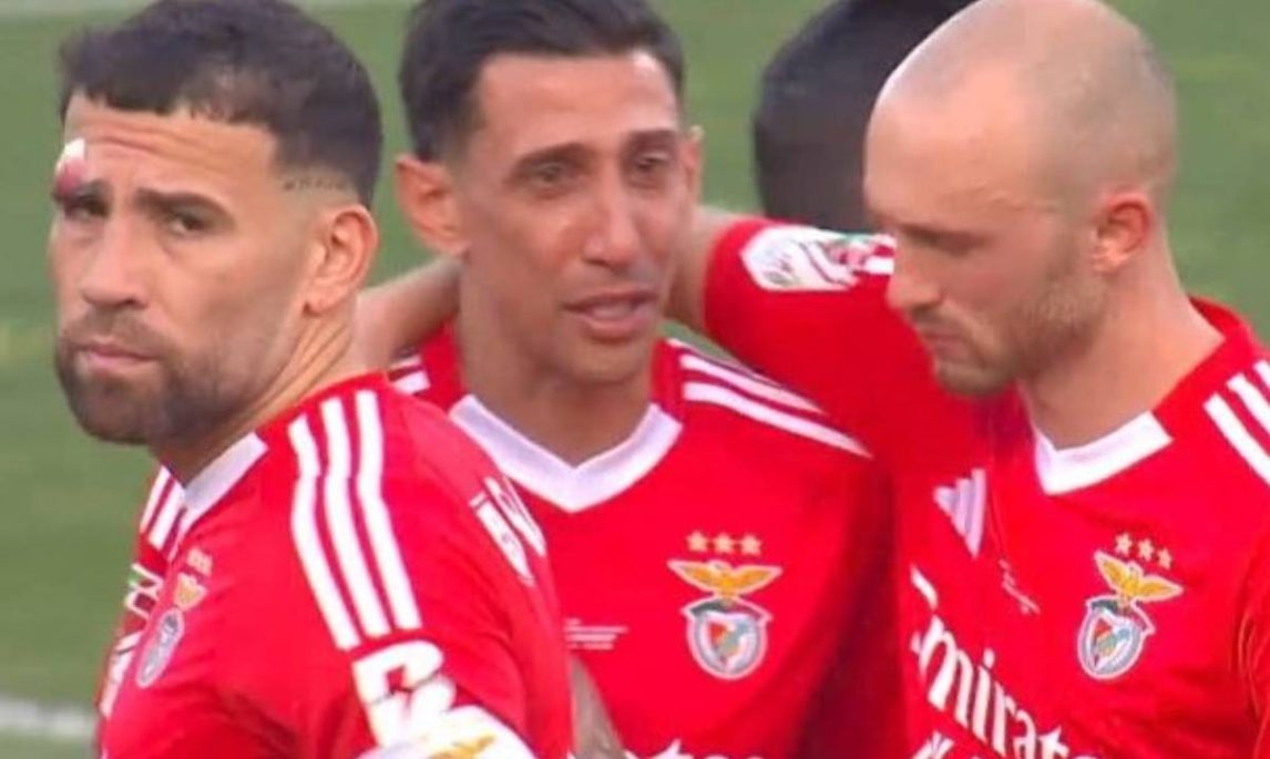 El llanto de Di María tras la derrota ante Sporting en la Copa de Portugal