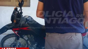 La Banda: secuestran una Honda XR250 Tornado que robaron en Buenos Aires