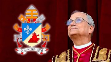 Publican imagen del escudo del Papa León XIV: Eligió el mismo que en su obispado en Chiclayo