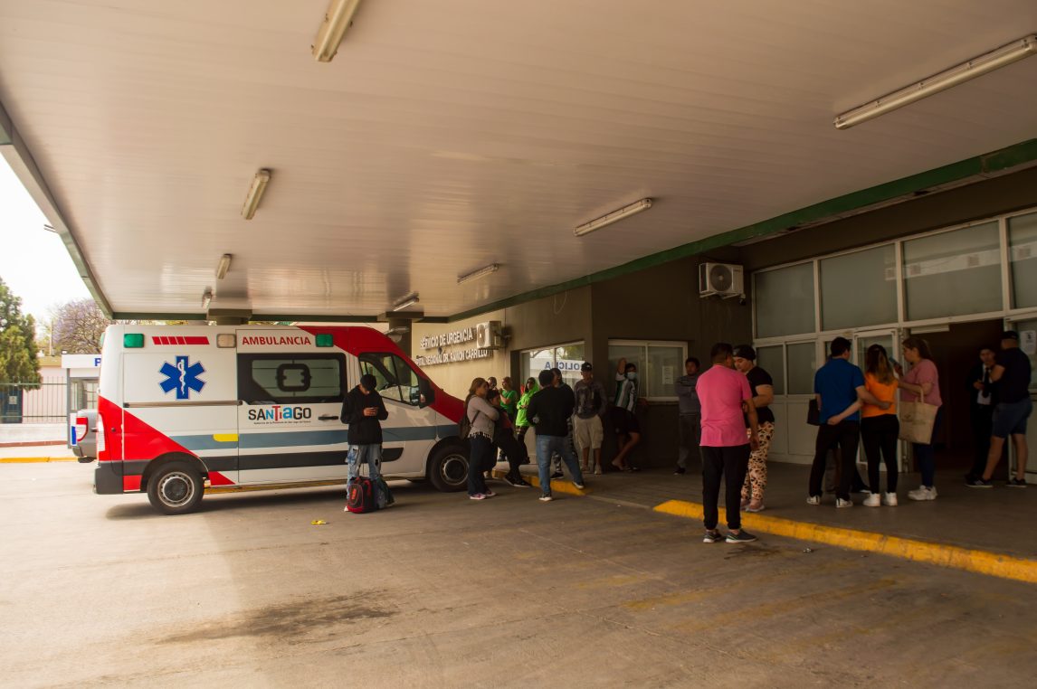 Accidentado ingresó al Hospital Regional con un arma y se le cayó
