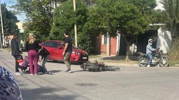 Un motociclista resultó herido en un accidente de tránsito en La Banda