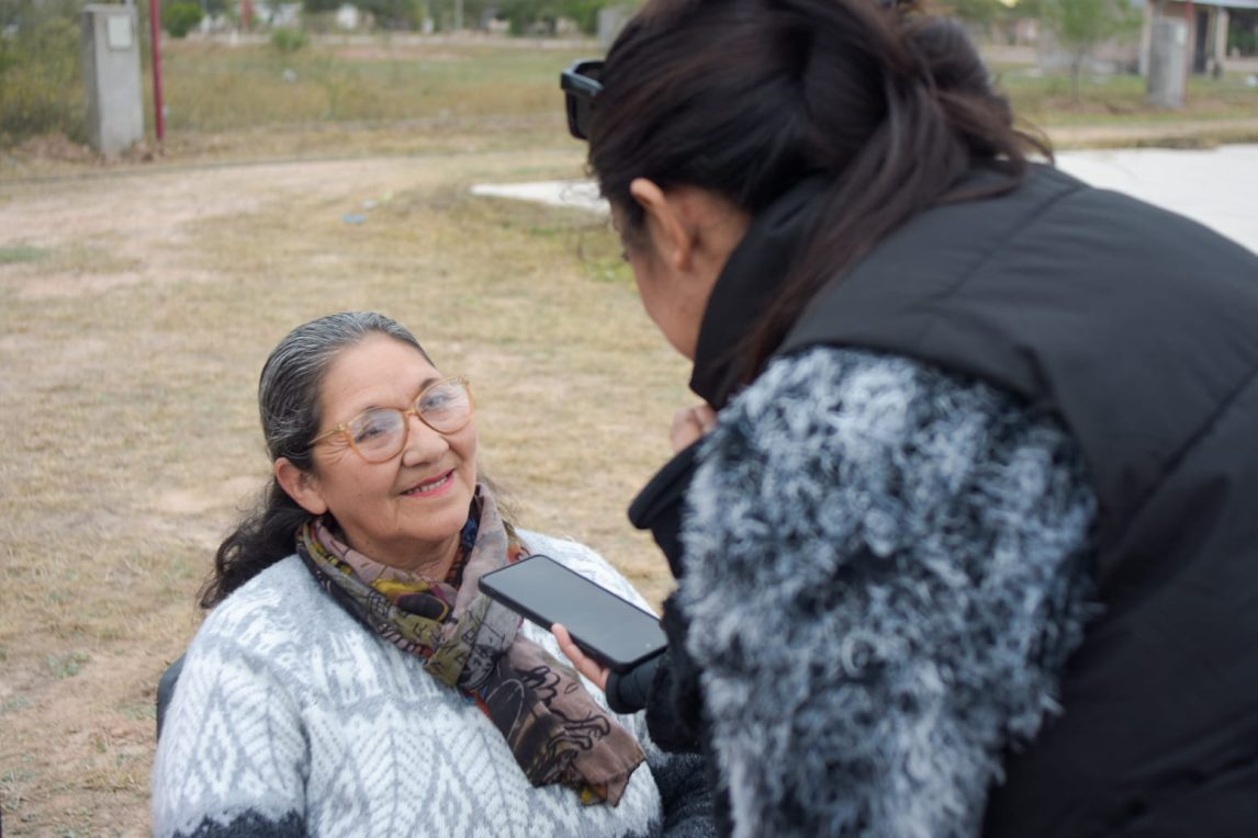 María Rosa hizo 4 kilómetros para disfrutar de “Info en tu Ciudad”