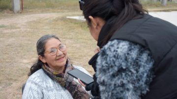 María Rosa hizo 4 kilómetros para disfrutar de “Info en tu Ciudad”