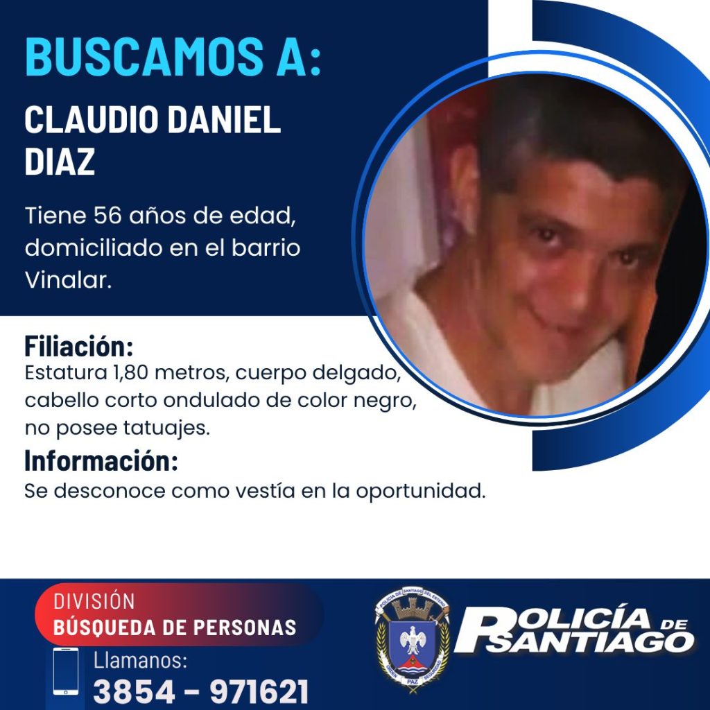 Buscan nuevamente a un vecino del B° Vinalar