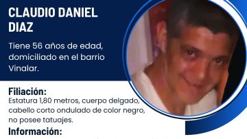 Buscan nuevamente a un vecino del B° Vinalar