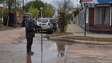 Iniciaron en Añatuya un relevamiento altimétrico para planificar soluciones hidráulicas