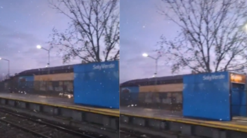 Nevada histórica sorprendió a varias localidades del conurbano bonaerense