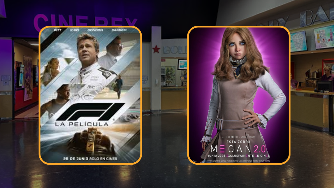 Los estrenos de Formula 1 y Megan 2.0 renuevan la cartelera del Cine Rex