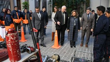 La intendente Fuentes destacó el compromiso con el trabajo del personal de Defensa Civil ante situaciones de emergencias