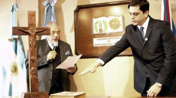 Dr. López Alzogaray tomó juramento a los integrantes del Consejo Directivo del Colegio Notarial