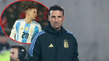 Qué dijo Scaloni sobre el debut de Franco Mastantuono