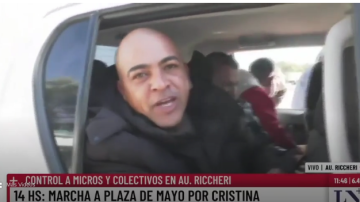 Iba a la marcha de apoyo a CFK, amenazó a Milei en una entrevista en vivo y quedó detenido