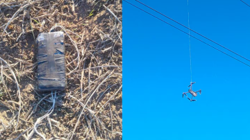Insólito: un drone con dos celulares se estrelló contra los cables de luz cerca de la cárcel de Bouwer