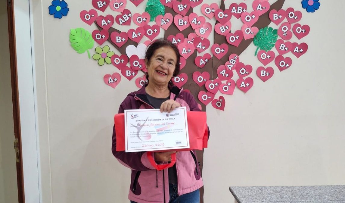 Después de 20 años, se “jubiló” como donante voluntaria de sangre: “Nunca he tenido un problema de salud”