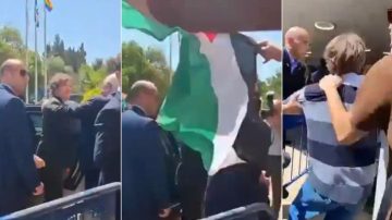 Al grito de “Palestina Libre” intentaron agredir a Milei en Israel
