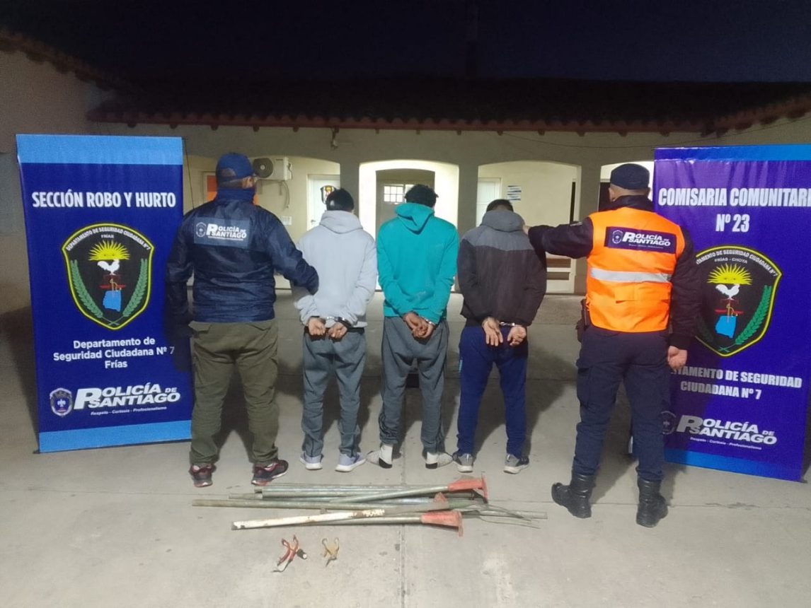 Frías: Detuvieron a tres sujetos por intento de homicidio y daños
