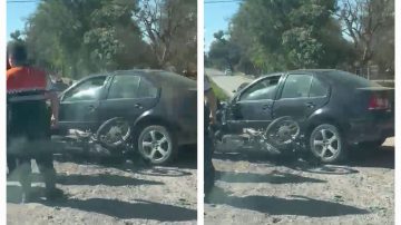 Ruta 9: Terrible accidente entre una moto y un auto en El Zanjón