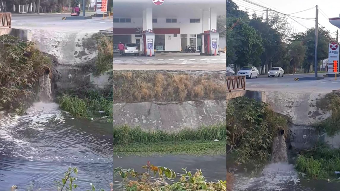 VIDEO | Vecino denunció el vaciamiento de aguas servidas en un desagüe pluvial
