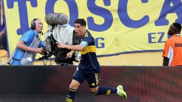 Para Merentiel, la figura del partido entre Boca y Benfica, las sensaciones “fueron buenas”