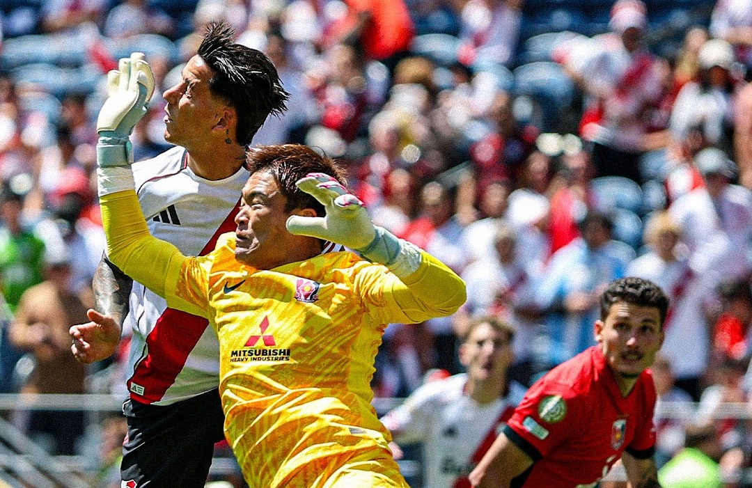 Gol y lesión: Driussi convirtió el segundo para River pero salió reemplazado