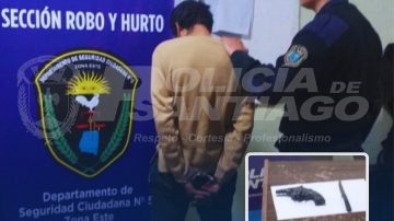 Detienen a un sujeto que asaltó a un remisero con cuchillo y réplica de arma de fuego