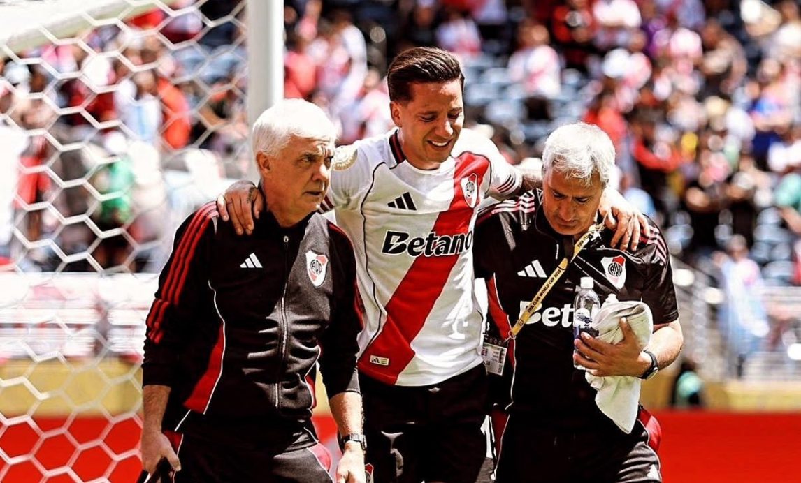Preocupación en River: Driussi se pierde el resto del Mundial de Clubes por una grave lesión