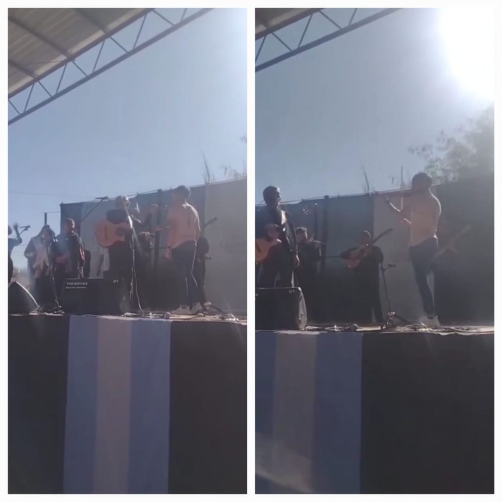 Peteco Carabajal humilló a un joven violinista en el escenario: “Andá a estudiar”