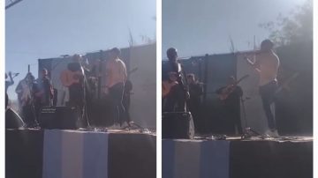 Peteco Carabajal humilló a un joven violinista en el escenario: “Andá a estudiar”