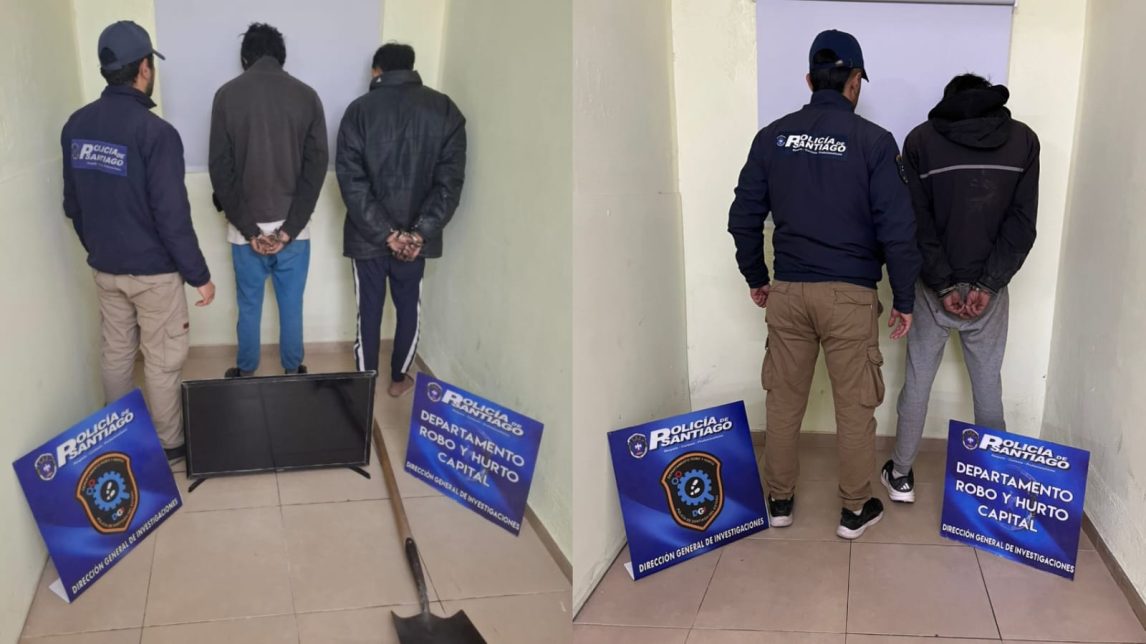 Detienen a Gusti, “Sordo” y “Facha” y recuperan numerosos bienes robados