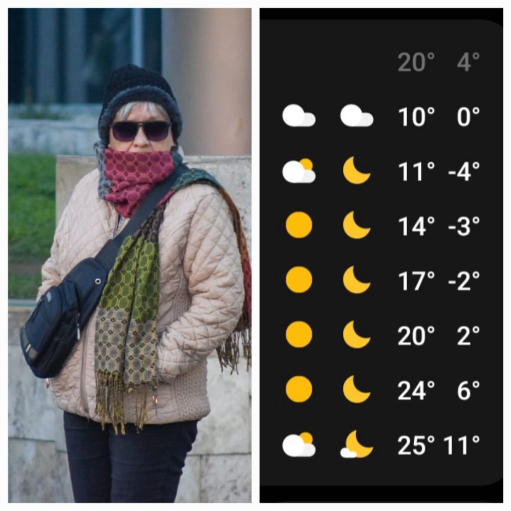 ¡A sacar todos los abrigos! Pronostican 4 °C bajo cero para este lunes