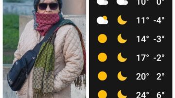 ¡A sacar todos los abrigos! Pronostican 4 °C bajo cero para este lunes