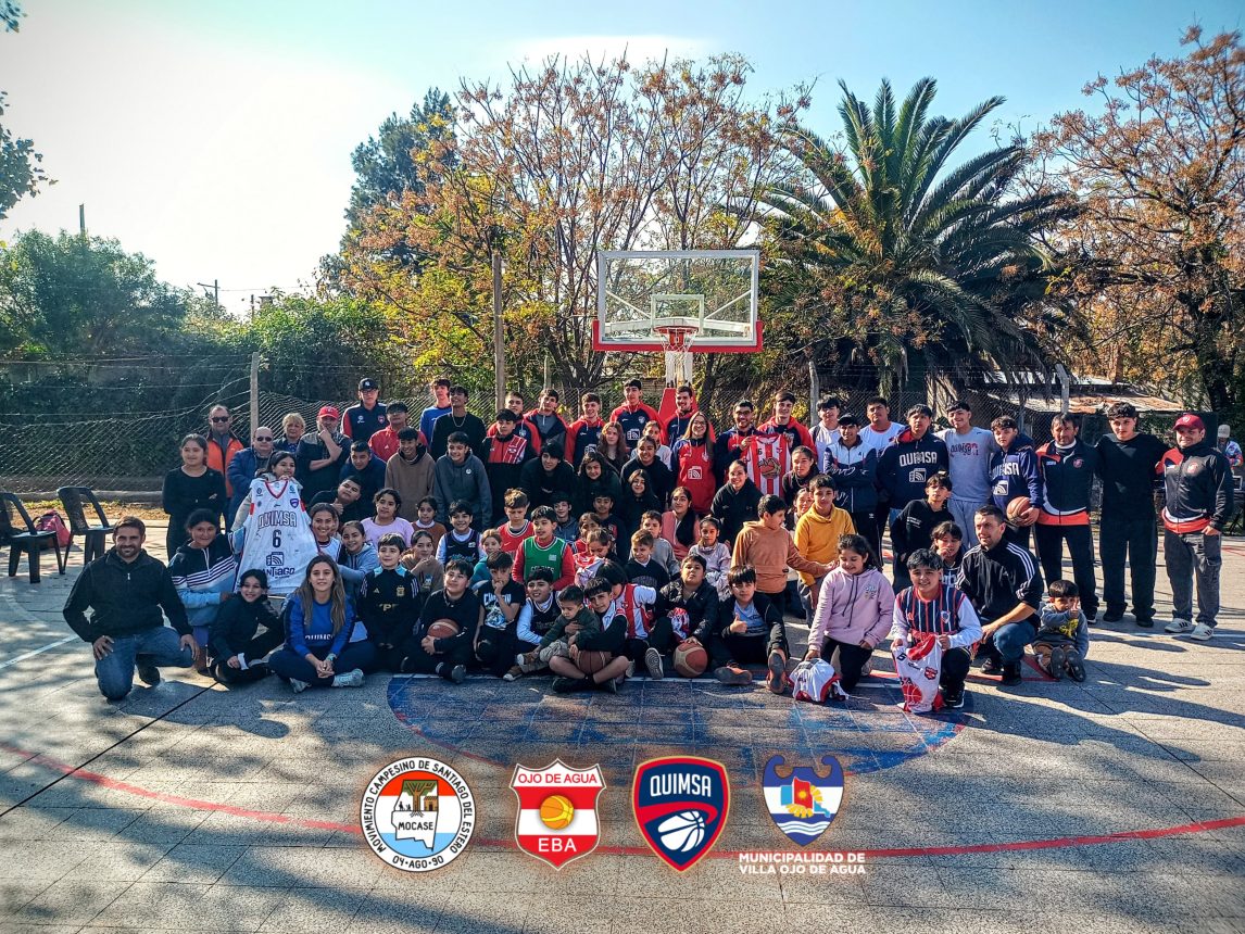 Quimsa Solidario dejó su huella en Ojo de Agua con una jornada de deporte y compromiso social