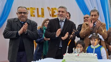 Carlos Silva Neder encabezó el acto por el 185° aniversario de Villa Zanjón