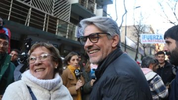 Pablo Echarri apoyó a Cristina Kirchner en la puerta de su casa