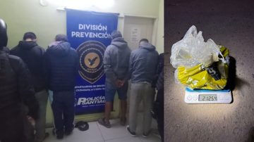 Detienen a seis personas con cocaína y marihuana en su poder