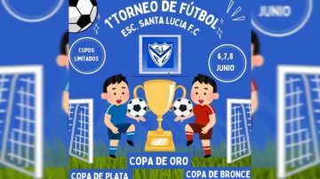 La escuela de fútbol Santa Lucía FC invita a participar de su primer torneo: reunirá a niños de 40 equipos