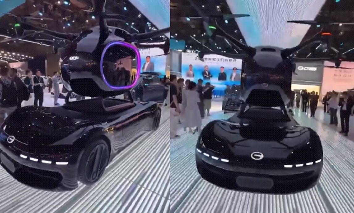 El futuro llegó hace rato: China presentó su primer auto volador