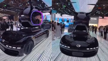 El futuro llegó hace rato: China presentó su primer auto volador
